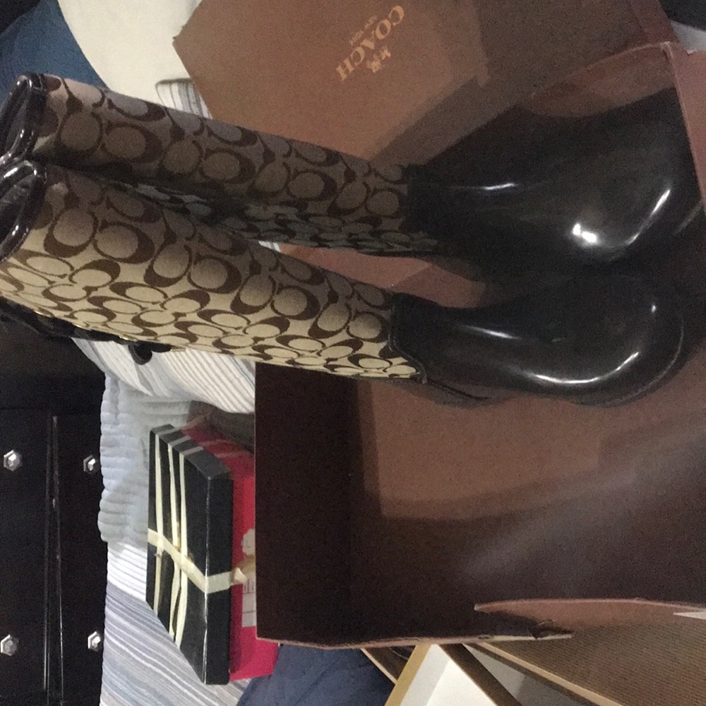 Coach rain boots